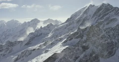 Snowcapped mountains Stock Footage 62770861