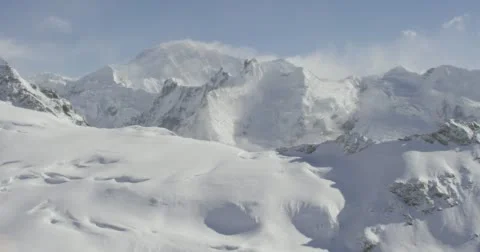 Snowcapped mountains Stock Footage 62771155