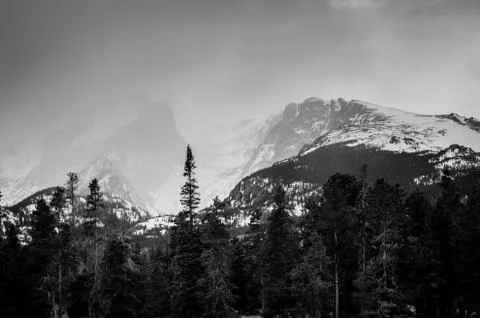 Snowcapped mountains. Stock Photos