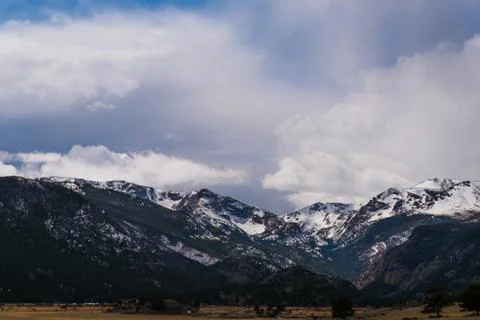 Snowcapped mountains. Stock Photos