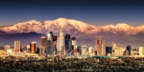 Snowcapped mountians Stock Photos