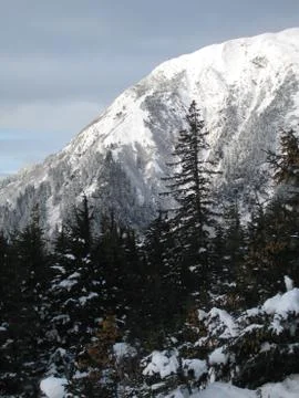 Snowcapped Peak Stock Photos