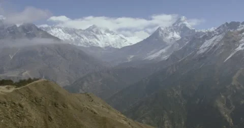 Snowcapped rock mountains Stock Footage 62773918