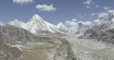 Snowcapped rock mountains Stock Footage 62774624