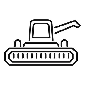 Snowcat grooming machine preparing ski slope for skiing competition Stock Illustration