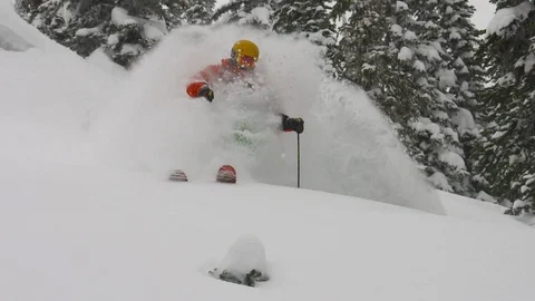 Snowcat Skiing13 Video stock 103889397