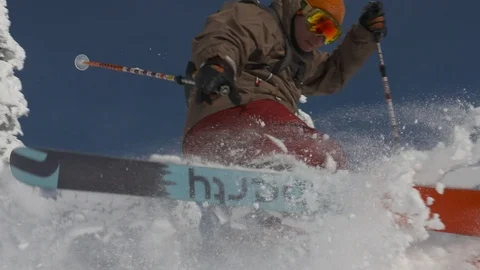 Snowcat Skiing2 Video stock 103879760