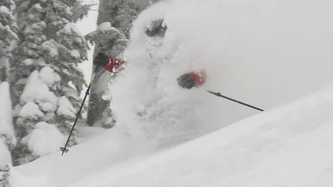 Snowcat Skiing9 Video stock 103891982