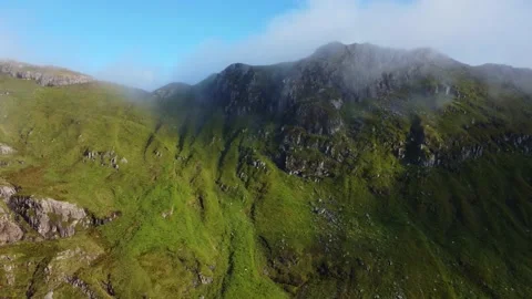 Snowdon in Cloud Stock Footage 163657327
