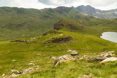 Snowdon foothills Stock Photos