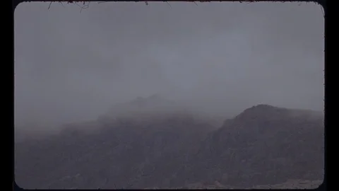Snowdonia misty mountain Stock Footage 127775367