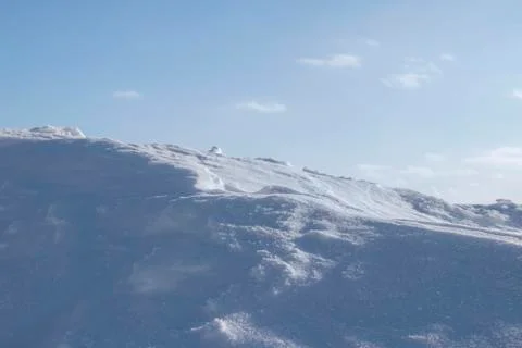 Snowdrift. Snow drift. Stock Photos