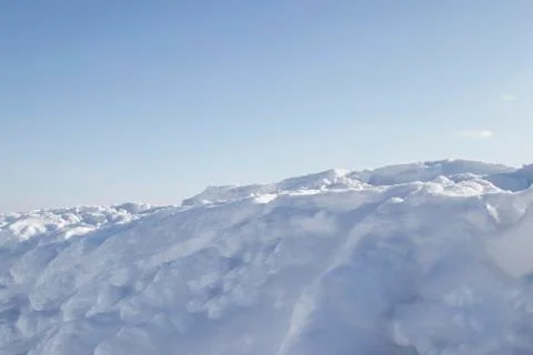 Snowdrift. Snow drift. Stock Photos