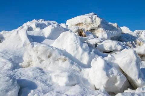 Snowdrift. Snow drift. Stock Photos