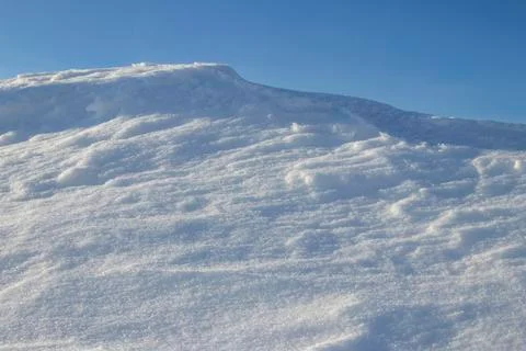 Snowdrift. Snow drift. Stock Photos