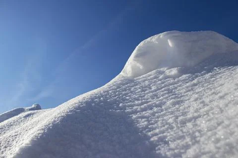 Snowdrift. Snow drift. Stock Photos