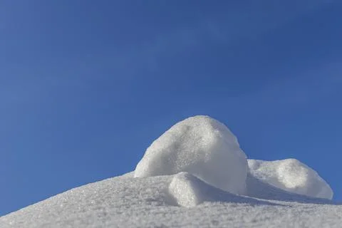 Snowdrift. Snow drift. Stock Photos
