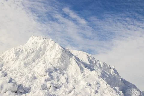 Snowdrift. Snow drift. Stock Photos