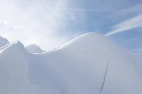 Snowdrift. Snow drift. Stock Photos