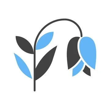 Snowdrop Icon Image. Stock Illustration