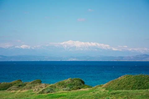 Snowed mountains Stock Photos