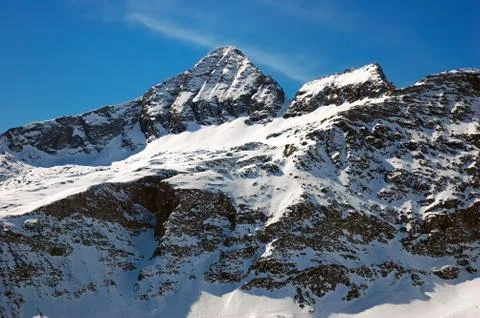 Snowed peaks Foto stock