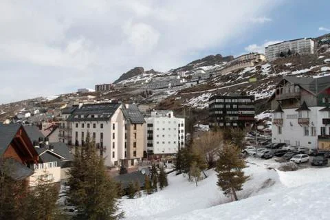 Snowed town Stock Photos