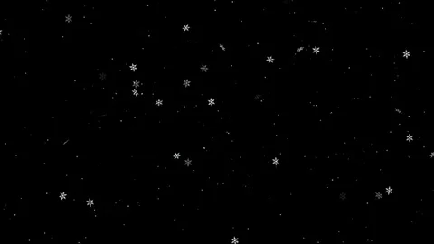 Snowfall alpha channel Stock Footage 84180611