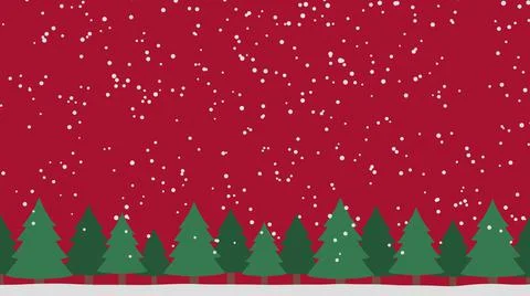 Snowfall and forest background for Christmas Stock Illustration