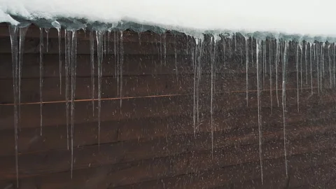 Snowfall and snowflakes on the background Stock Footage 143516786