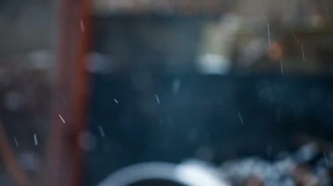Snowfall and snowflakes Stock Footage 45473458