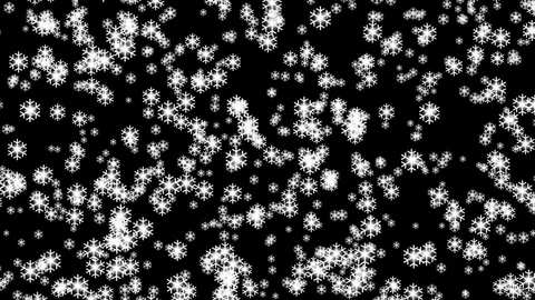 Snowfall animation 動画素材 80981602