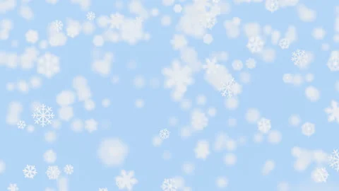 Snowfall Background With Beautiful Snowflakes And Bokeh Effect Stock Footage 321899375