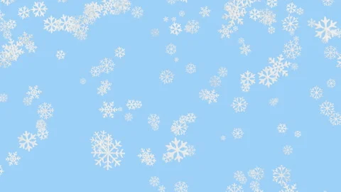 Snowfall Background With Beautiful Snowflakes Video stock 321899327