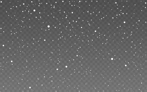 Snowfall background. Christmas falling snow template. Winter holiday design Stock-Illustration