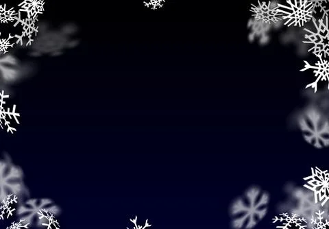 Snowfall background. Falling transparent snow with big snowflakes Stock Illustration