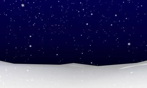 Snowfall background Stock Illustration