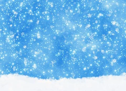 Snowfall background Illustrazione stock
