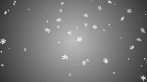 Snowfall background, seamless loop, black and white Stock Footage 56297091
