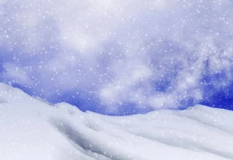 Snowfall backgrounds of evening time Stock Illustration