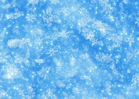 Snowfall backgrounds of a sunlight cold weather Stock Illustration