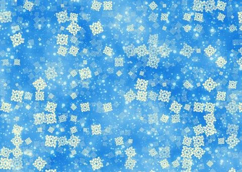 Snowfall backgrounds of a sunlight cold weather Illustrazione stock