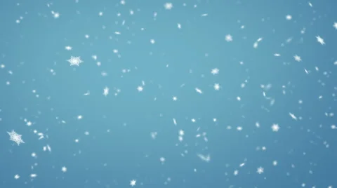 Snowfall, beautiful background, seamless looping 3d animation Stock-Footage 68748052