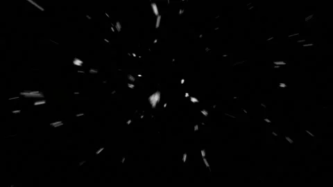 Snowfall on a black background, animation Stock Footage 167429234