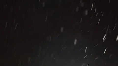 Snowfall on black background Stock Footage 102863113