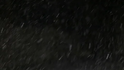 Snowfall on black background Stock Footage 102863154