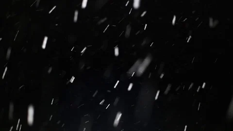 Snowfall on black background Stock Footage 102863182