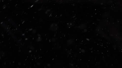 Snowfall on black background for screen or overlay blending. 動画素材 327751885