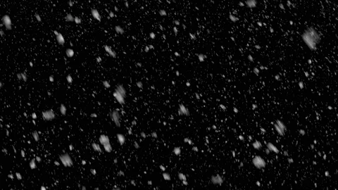 Snowfall on Black Background. Seamless Loop-able animation. Stock Footage 229986017