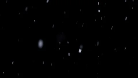Snowfall-BlackBackdrop-01-1080 Stock Footage 244799384